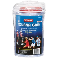Tourna Grip Original XL Overgrip 50 Pack Travel Pouch (Blue)