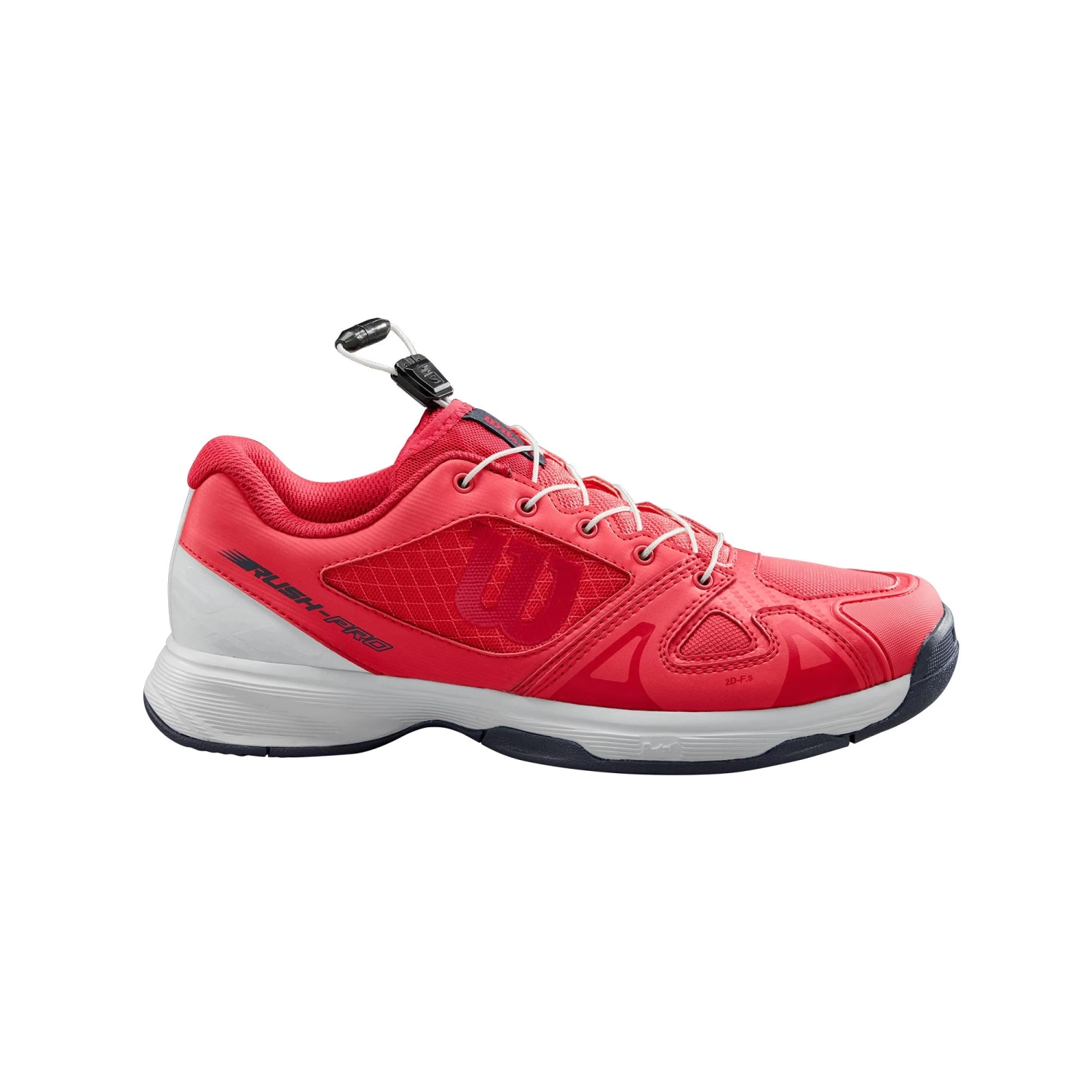 Wilson Rush Pro QL Junior Tennis Shoe (White/Pink) 2 Wilson Rush Pro QL Junior Tennis Shoe (White/Pink) - Image 2