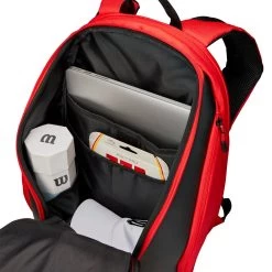 Wilson RF DNA Backpack Racquet Bag (Red/Black) -Sports Gear Sales Store Wilson WR8005302 RF DNA Backpack Red Black 11