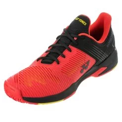 Yonex Power Cushion Sonicage 2 Clay Men's Tennis Shoe (Red/Black) 9 Yonex Power Cushion Sonicage 2 Clay Men's Tennis Shoe (Red/Black) -Sports Gear Sales Store YonexPowerCushionSonicage2ClayMen sTennisShoe5