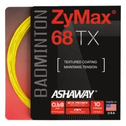 Ashaway ZyMax 68 TX Badminton String (Optic Yellow)