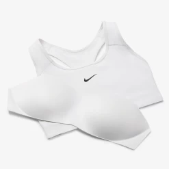 Nike Women's Dri-FIT Swoosh Medium Support 1 Piece Pad Sports Bra (White/Black) -Sports Gear Sales Store dri fit swoosh support 1 piece pad sports bra mx9N8j 6e5c250c fb79 4f15 804a 55cb63718b6d