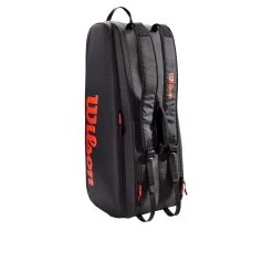 Wilson Tour 6 Pack Racquet Bag (Black/Red) -Sports Gear Sales Store e437011d4823d49587e83fdf1ae4fad50361630a WR8011301 2 Tour 6PK RD BL new