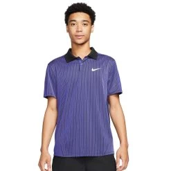 Nike Men's Dri-FIT Advantage Slam Polo (Purple/Black/White)