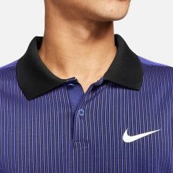 Nike Men's Dri-FIT Advantage Slam Polo (Purple/Black/White) -Sports Gear Sales Store nikecourt dri fit adv slam tennis polo kX1H72 2