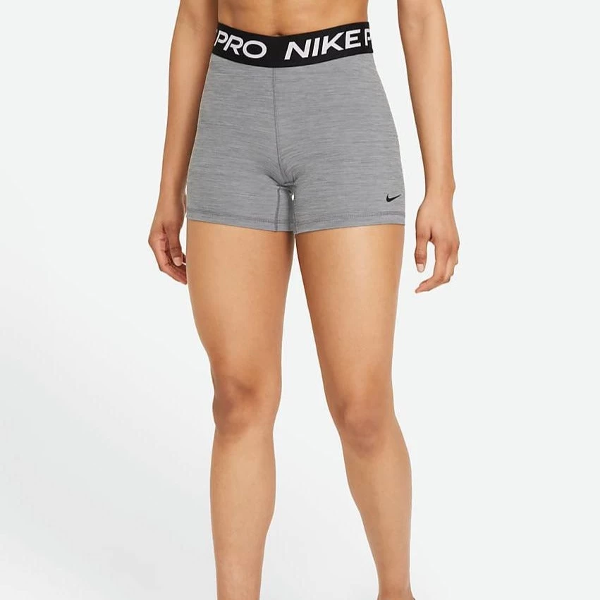 Nike Women's Pro 365 5-Inch Shorts (Grey/Black) 1 Nike Women's Pro 365 5-Inch Shorts (Grey/Black)