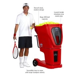 Lobster Phenom 2 Professional Tennis Ball Machine -Sports Gear Sales Store product man with phenom
