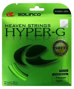 Solinco Hyper-G Soft 16/1.30 Tennis String (Green)