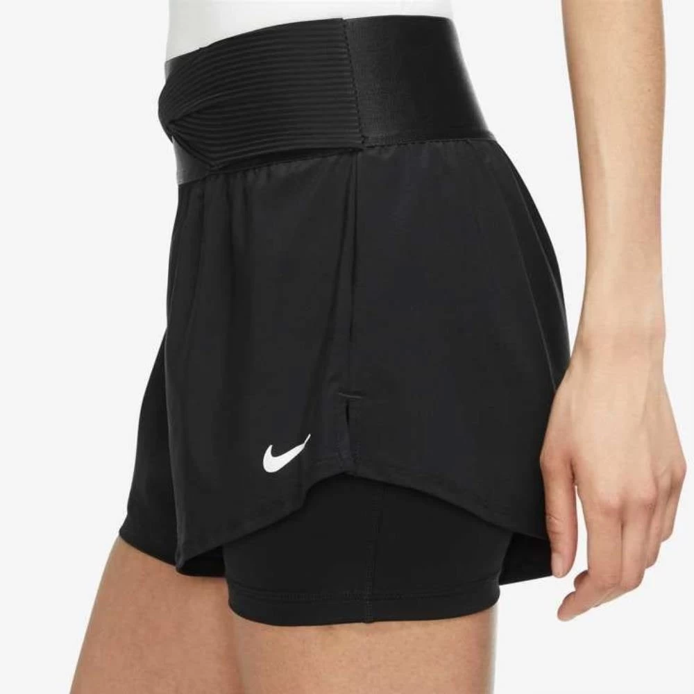 Nike Women's Dri-FIT Advantage Novelty Shorts (Black) 3 Nike Women's Dri-FIT Advantage Novelty Shorts (Black) - Image 3