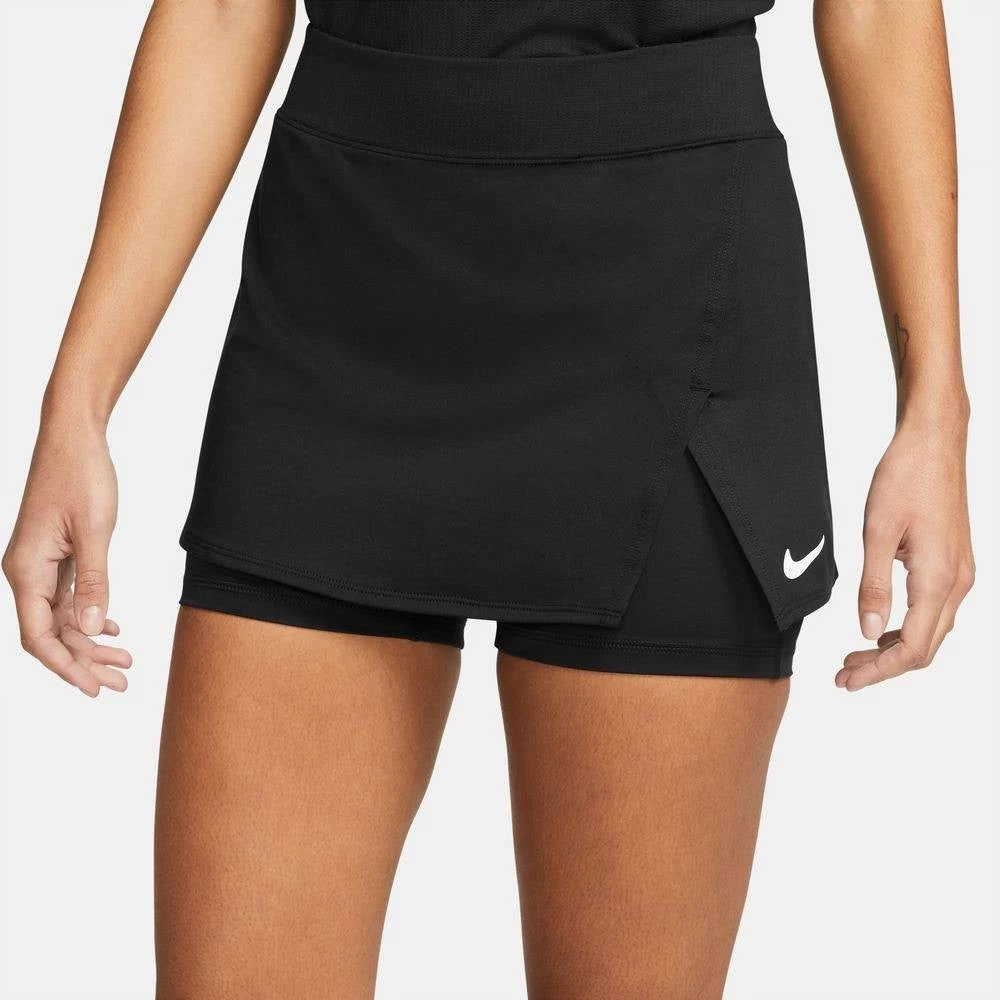 Nike Women's Dri-FIT Victory Skirt Stretch (Black/White) 1 Nike Women's Dri-FIT Victory Skirt Stretch (Black/White)